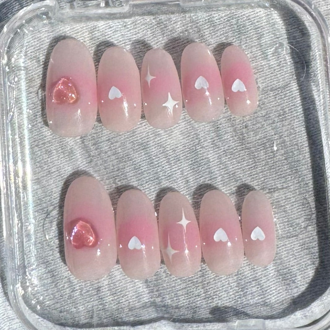 Pink heart set.