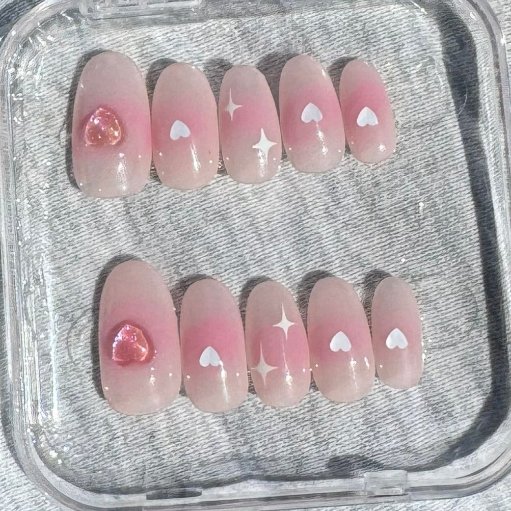 Pink heart set.